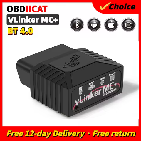 OBDIICAT-VLinker MC/ MC+ ELM327 Bluetooth3.0/ 4.0 OBD2 ELM 327 Wifi Car Diagnostic For IOS Android S