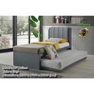 Harmony Pullout Single Divan Bed Frame / Katil Divan Single Bertarik / Headboard With Divan Pullout 