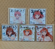 五等分的花嫁 色紙 五等分的新娘 劇場版 色紙 入場特典第四彈一套 五等分之花嫁 日本直送