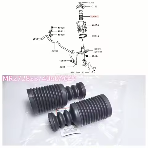 2PCS Front Suspension Strut Damper Dust Boot Fit For Lancer ASX RVR Outlander Grandis Space Wagon 40