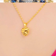 916 916gold water wave pendant chain heart necklace in stock