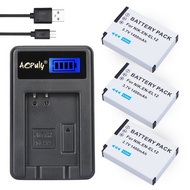 3Pcs EN-EL12 ENEL12 EL12 Battery + USB LCD Charger for Nikon Coolpix S9700 S9500 S9400 S9300 S9100 S