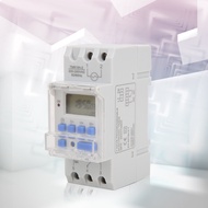 Digital Timer Switches 200-250V AC Plastic 35mm DIN Rail Mounted 7 Days Programmable for Light