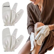 /YO/  Exfoliating Bath Gloves Soft Skin-friendly Gloves Garshana Grege Silk Ayurvedic Massage Gloves