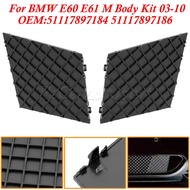 A Pair Black For BMW E60 E61 M Bumper Cover 51117897186 51117897184 E60 E61 Car Front Bumper Lower M