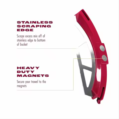(A02R) Universal 5 Gallon Barrels Scraper Tile Work Magnetic Scraper,for Tile Work, Stainless Steel 