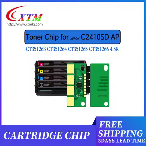 CT351263 CT351264 CT351265 CT351266 Toner chip for Xerox Fujifilm ApeosPort C2410 C2410SD printer la