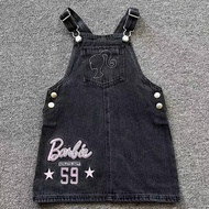 Girl BARB!E Denim Overall Dress