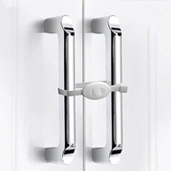 2Pcs White Kids Cupboard Cabinet Safety Locks Baby Proofing Door Drawer Fridge Lock