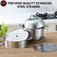 (READY STOCK) 32cm Periuk Kukus Set Berkualiti Tinggi/Steamer Pot/Stainless Steel Pot/Kitchenware