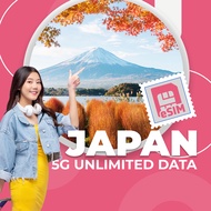Get 5G Japan eSIM! High Speed Data eSIM! 3GB-20GB