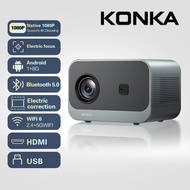 KONKA/康佳 Projector Portable 4k Electric Focus 1080P Full HD Wifi Bluetooth Smart Home Theater C1PRO
