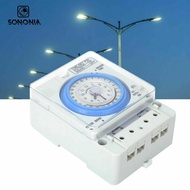 [SONONIA] 1 Set Din Rail 24H Chronometry Timer Mechanical Switch Industrial Analogue Timer