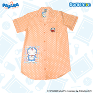 ชุดนอน Pajara Pajamas (Lite) DRM-0225 ลายโดราเอมอน เนื้อผ้าไหมอิตาลีลายจุด แบรนด์ PAJARA