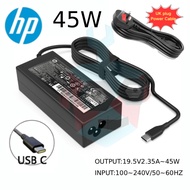 Original HP 45W Laptop Charger Type C for HP Chromebook X360 11 14 Spectre Pavilion Fast Charging Po