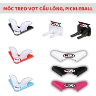 ZDK 3D printed plastic badminton and pickleball racket hanger for wall mounting, sturdy racket holde