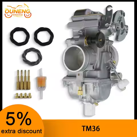 Motorcycle Carburetor TM36-68 For Mikuni TM 36 mm with Accelerator Pump Flat Slide Carb
