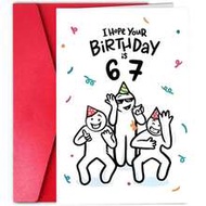 1Pc Funny 67&Still Got It! Barbecue Birthday Card | Fun Joke, A Must-Have For Alpha Gen Seniors, Ret