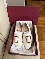 Bally 真皮方金扣Janelle 經典樂福鞋可踩跟
