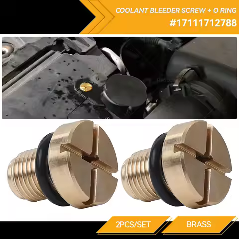 2pcs Car Engine Coolant Radiator Screw For BMW E36 E46 E39 E90 17111712788 Vent Bleeder Bleed Coolan