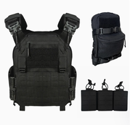 UNIONTAC quick release vest set Plate Carrier Vest with Mini Hydration Bag and triple pouch