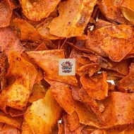 Terjual(2.2) Kripset   1kg keripik singkong pedas gurih renyah cemilan snack best seller snack food 