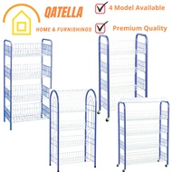 Qatella ARIF 4 tier metal kitchen storage rack dapur rack/5 tier rack kitchen/4 tier Plate Rack/5 Tier Plate Rack