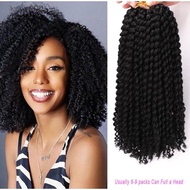 12 strands of curly embroidered hair