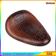 Motorcycle Leather Solo Passenger Seat Cover Cowl Pad For Sportster Bobber Chopper Custom Brown Black