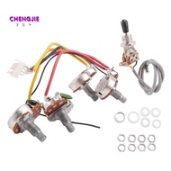 Lp Electric Guitar Pickups Circuit Wiring Harness 2T2V 500K Pots 3 Way Switch For   Style Guitar