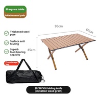 90/120CM Foldable Camping Table Ultralight Carry Bag Outdoor Meja Camping Table Egg Roll Table Picni