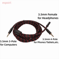 ESPOIR Chat Adapter Cable, 270cm/8.9ft Plug and Play Chat Link Cable, Flexible 3.5mm Audio Cable for