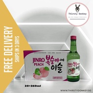 Jinro Peach Soju (20 bottles x 360ml)