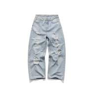 WYN VINTAGE DISSTRED Baggy denim Jeans 100% cotton 14.5oz SUMMER ‘25 collection