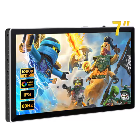 Gaming Monitor 7 Inch FHD Touch Potable Monitor 1920x1080 IPS Raspberry Pi Orange Pi Pocket PC Monit