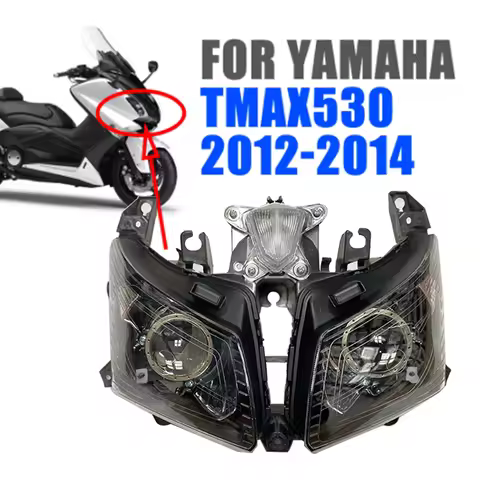 Headlight TMAX-530 12-14 Headlight Headlamp Assembly Front Twin Head Light Lamp For Yamaha TMAX530 T