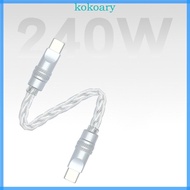 KOK Type C Braided Cable with Eight Cored Line Rapid Charging and Data Transfer