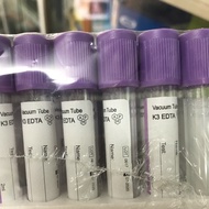 Test Tube Vacuum cap EDTA K2, K3