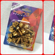 HENG CNC 6x20 Big Head Flower Bolts – Set of 20