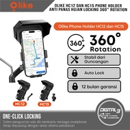 HP OLIKE HC12 HC15 Holder 360 Rainproof Double Mounting Phone Holder Motorcycle Handlebar Mirror 7.2