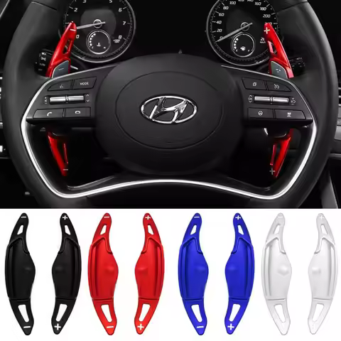 For Hyundai 2020 2021 2022 Staria Tucson Sonata DN8 Grandeur Hybrid Car Steering Wheel Paddle Shifte