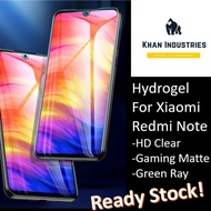 Soft Hydrogel Screen Protector Xiaomi Redmi Note 8 Pro Note 8T 8 7 Note 7 Pro Note 6 Pro Note 5 AI D