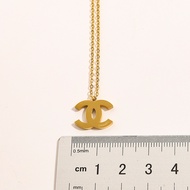 Chanel Pendant Necklace Gold Silver