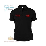 MICROFIBER QUICK DRY FIT JERSEY Baju Polo Classic T Shirt logo Embroidery Sulam MEN & WOMEN TOYOTA r