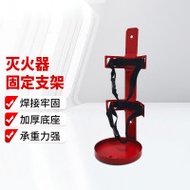 滅火器固定架 車載船用滅火器固定支架 滅火器支架掛架7-9kg鐵綁帶 - 紅色