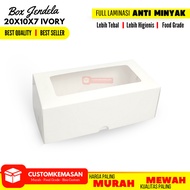 Box 20x10x7 cake box/ sponge cake/ cake box/ 20x10x7 laminated box/ white box roll cake/