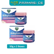 Vicks Baby Balsam 50g x 2 Boxes (TWIN) EXP:06/2027 [ Farmasi CS ]