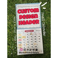 🔥🔥CUSTOM / DESIGN SENDIRI SMALL CALENDAR, FOR SELLER, DOORGIFT, FAMILY, PERSONAL, EVENT. KALENDER 20
