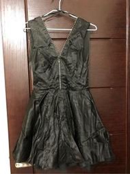 ☆°玩美小舖°☆日系搖滾龐克PUNK性感女神夜店風水鑽拉鍊多層次蕾絲紗黑色洋裝○o※☆
