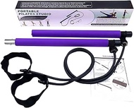 GVRGO Pilates Bar Kit with Resistance Bands, Multifunctional Yoga Pilates Bar with Heavy, Portable Home Gym Pilates Resistance Bar Kit for Women Full Body Workouts